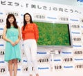 パナソニック、超薄型プラズマ等「ビエラ」新シリーズ発表会--小雪らも登場