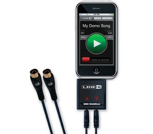 Line6、iPhone/iPod touch用MIDIインタフェース「MIDI Mobilizer」発表