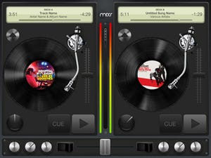 iPad対応のマルチタッチDJターンテーブルアプリ「Mixr」発表