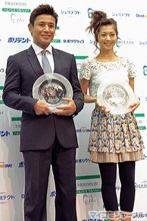 安田美沙子、「キレイな歯はイイ男の条件! 」--「よい歯と食育大賞」授賞式