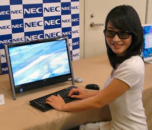 NEC、個人向けPC夏モデル47製品発表 - 3D立体視対応ボードPCも参考出品