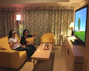 パナソニック 3Dテレビ「VIERA」を泊まって体験するプランが登場