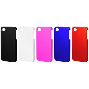 UVコーティング仕様のiPhone 4専用ケース、鮮やか5色 - ブライトンネット