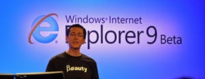 ハードウエアだけじゃない!「Internet Explorer 9」はWin 7も活用 - β版発表会