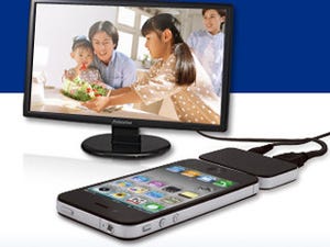 動画や静止画をテレビ出力! iPhone&iPad用HDMI変換ユニット「PIP-HDU1」