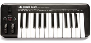 ALESIS製のUSB/MIDIキーボードコントローラー「Q25」発売