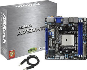 ASRock、AMD A75搭載のLlano対応マザーにMini-ITX規格の「A75M-ITX」