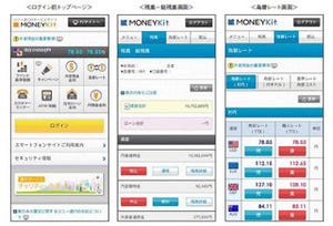 ネット銀行がスマートフォン向けのサービスを続々強化、専用サイトやアプリ