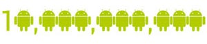 Android Marketのアプリ・ダウンロード数が100億突破