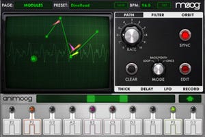 Moog Music、人気のiPad用シンセアプリ「Animoog」のiPhone版を発売