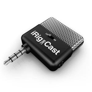 IK Multimedia、iOSデバイス対応の小型マイク「iRig MIC Cast」発表