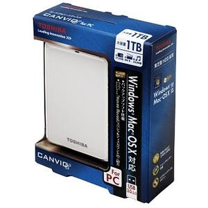 東芝、自社製HDDを使用したUSB 3.0対応の外付け型ポータブルHDD「CANVIO」
