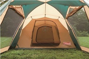 立ち上がっても圧迫感なし。4面から出入りも自由な新大型テントを発売 - コールマンジャパン
