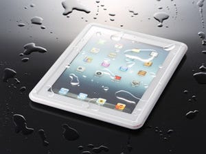 ソフトバンクBB、IPX5準拠の防水性能を備えた新型iPad/iPad 2用ケース
