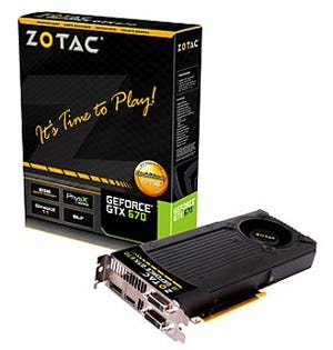 ZOTAC、GeForce GTX 670搭載グラフィックスカード「ZOTAC GTX670 2GB DDR5」