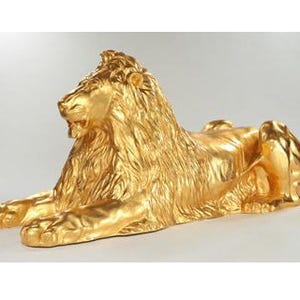 「大黄金展」が7/18より開催 三越本店のライオン像を実寸大の金で再現