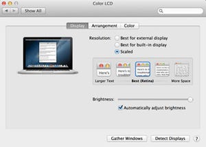 Apple、MacBook ProでのRetinaディスプレイ設定ガイドを公開