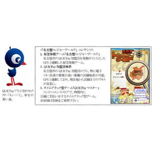 JCB、名古屋で"QUICPay"利用できる店舗検索・ゲーム機能もあるスマホアプリ
