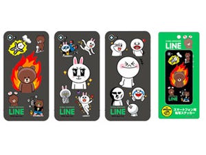 ラナ、LINEのキャラをスマホ用ステッカーにした「LINE スマデコール」発売