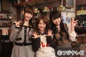 AKB48のノースリーブス、フジ『スナック喫茶エデン』でアドリブ芝居に挑戦