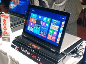 レノボ・ジャパン、ディスプレイが360度開くUltrabook「IdeaPad Yoga 13」