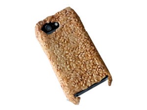 楽喜、玄米せんべいを使用したiPhone 5専用ケース - 食べられます