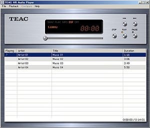 ティアック、高音質音楽再生ソフト「TEAC HR Audio Player」を無料配信