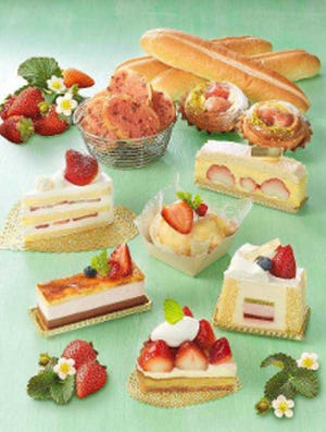 大阪府大阪市で「苺フェア」!　旬のいちごを使ったケーキ・パンがズラリ