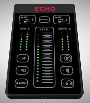 タッチパネルを搭載したUSBオーディオインタフェース「ECHO2」発売