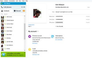 Outlookからチャットや通話ができるWindows用「Skype 6.1」