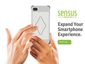 iPhoneの背面からタッチ操作が行えるiOSデバイス向けケース「Sensus」