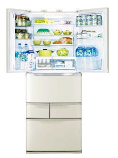 東芝、ワンタッチで開く電動ドアを搭載する冷凍冷蔵庫「VEGETA」新モデル