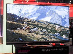 CES 2013 - 70型4Kテレビや90型テレビなど大型化が進む米国市場にアピールするシャープ