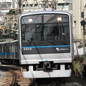 小田急電鉄、3000形車両2編成を環境省の「スマートムーブ」PR列車に