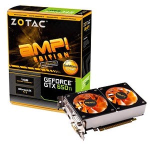 ZOTAC、最速OCモデルをうたうGeForce GTX 650 Tiグラフィックスカード
