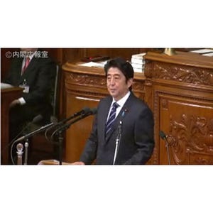 安倍首相が所信表明演説「デフレや円高が"頑張る人は報われる"社会揺るがす」