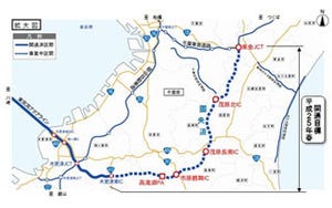 千葉県内、東金市から木更津市を結ぶ圏央道42.9キロが今春開通へ
