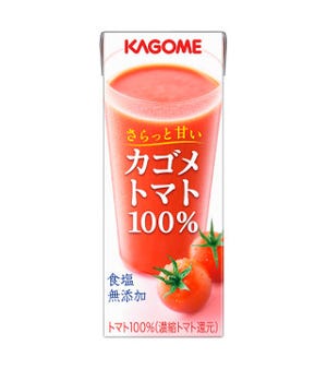 1本でトマト4.5個分!　高リコピントマトを使用した「カゴメトマト100％」