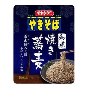 「ペヤング 和風焼き蕎麦」発売 - 蕎麦粉入り麺に醤油ベースの和風つゆ!