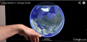 手のひらをかざして操作! 「Google Earth 7.1」 - 3DモーションコントローラーLeap Motionに対応