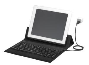 バッファローのiPad用Bluetoothキーボード、スタンド/カバーも兼ねる1台3役