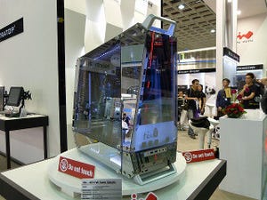 COMPUTEX TAIPEI 2013 - IN WINが全面ガラス張りの"透明ケース"を出展、Mini-ITX版の「H-Frame」も
