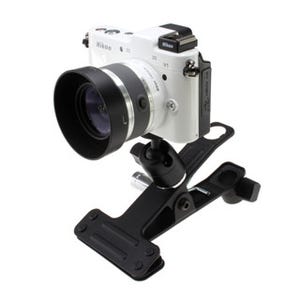 上海問屋、デジタルカメラを固定できるクリップ式カメラスタンド2種