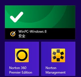 Windows 8のスタート画面からセキュリティ状況を制御する「ノートン スタジオ」