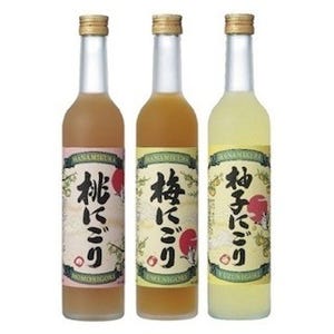 ジュース感覚で飲める「にごりリキュール」を発売 -桃、梅、柚子の3種