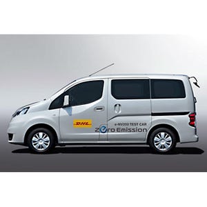 日産、電気自動車「e-NV200」の実証運行をDHLジャパンと協働で実施