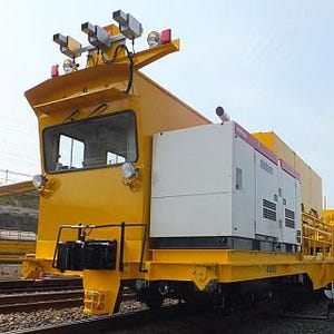 JR西日本、新幹線線路への「逸脱防止ガード」設置工事専用運搬車を開発