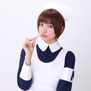篠田麻里子、ナース服でAKB48卒業後初CM! セクシーな唇で甘いセリフを披露
