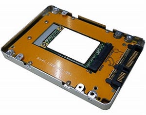 ProjectM、mSATA SSDを9.5mm厚の2.5インチSSDに変換するアルミケース