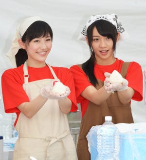 AKB48・渡辺麻友、初体験の炊き出し訓練で「若いパワーが必要」と呼びかけ